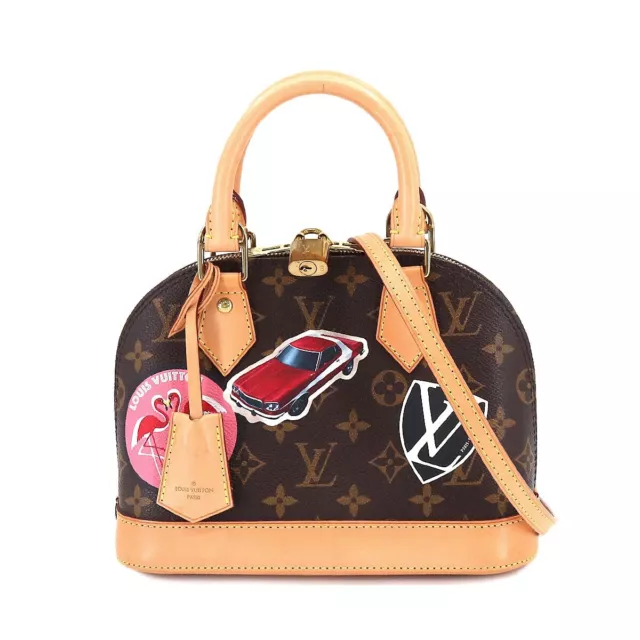 Louis Vuitton label multi-bag purse, features two layered handbags (10x6  and 8x5) and an attached coin pouch. Larger bag of the two has a separate  label that reads, SP2175. - Bunting Online