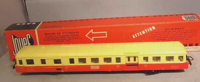 JOUEF - Remorque Pour Autorail Diesel XR6000 Livree Rouge Et Blanc Hj4087 Ho