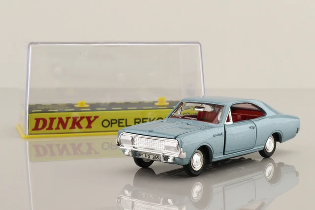 Atlas Dinky 1405; Opel Rekord Coupe 1900; Light Metallic Blue; Excellent Boxed