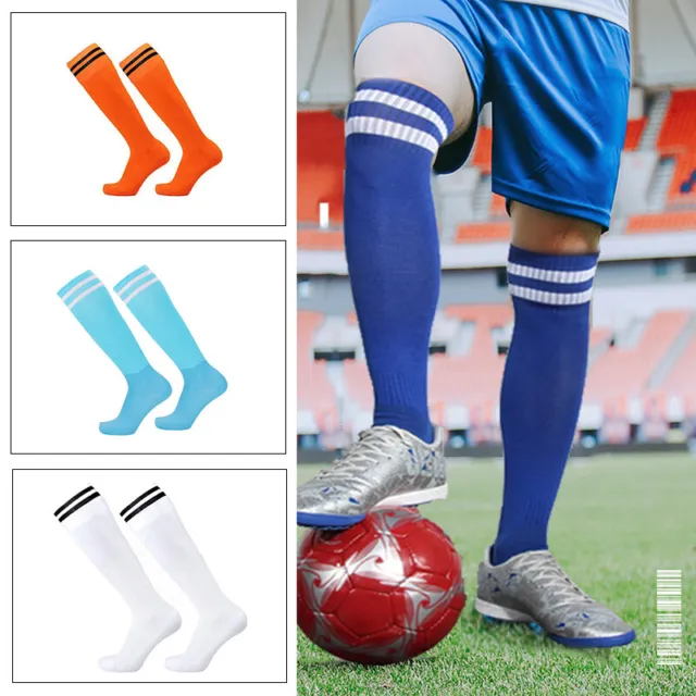 Men Kids Comfortable Sport Socks Long Gym Football Soccer Socks Non-slip Hosiery