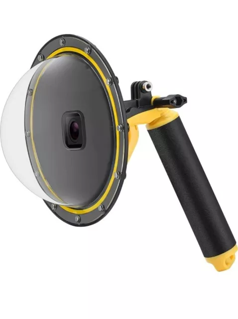 Puerto domo para GoPro Hero 7 Hero 6 Hero 5 Black Hero 2018, impermeable bajo el agua
