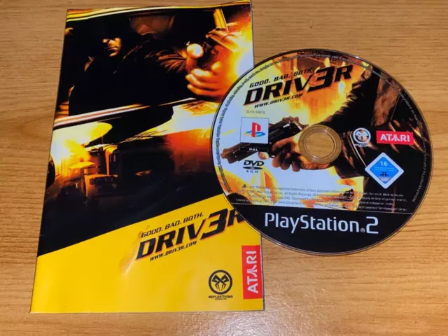Driver 3 Sony PlayStation 2 PS2 Disc & Manual Only