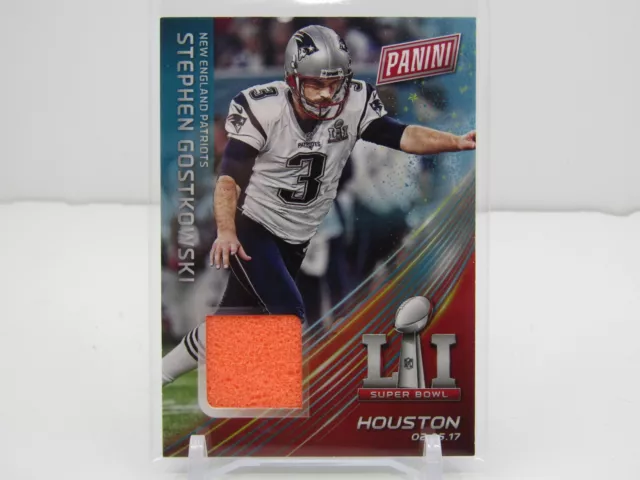 Stephen Gostkowski 2017 Black Friday Superbowl Li Game Used Relic! Patriots!