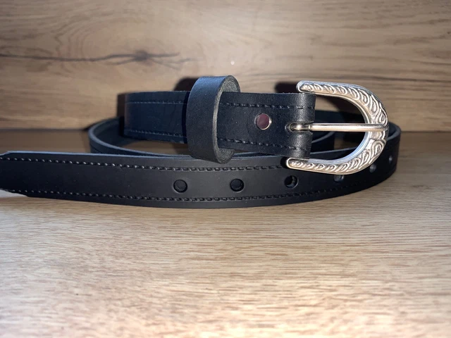 Rydale Ladies Leather Snaffle Bit Equestrian Belt – Brown, Brass Buckle, 3 Colour Options - View #3