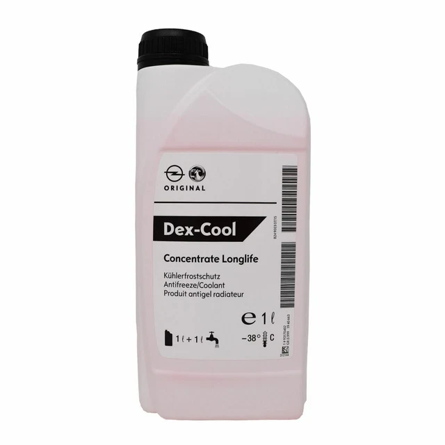Genuine Vauxhall Dex Cool Antifreeze Coolant Concentrated Long Life 1L