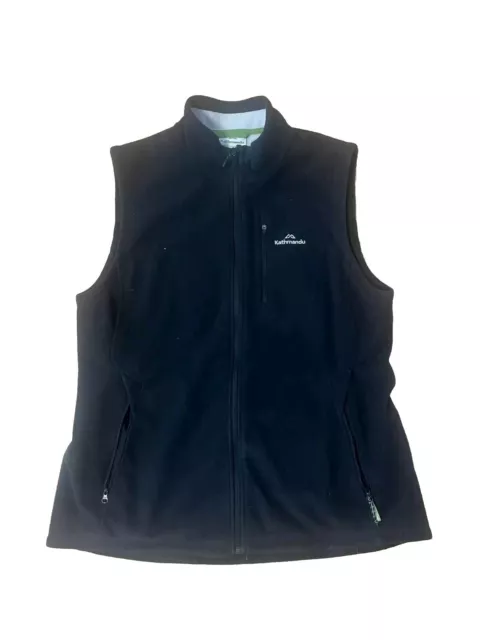 Womens Kathmandu Zip Up Vest Size 16 Black