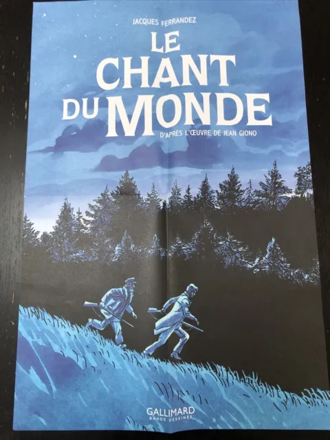 affiche BD - Le Chant Du Monde - Jacques Ferrandez - Gallimard (40 X 60 Cm)