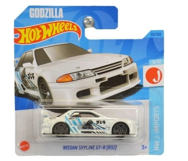 thumbnail image 2 of Hot Wheels Premium Pop Culture Godzilla Nissan Skyline GT-R (BNR34) - 1:64 Diecast JHW90 2 of 3