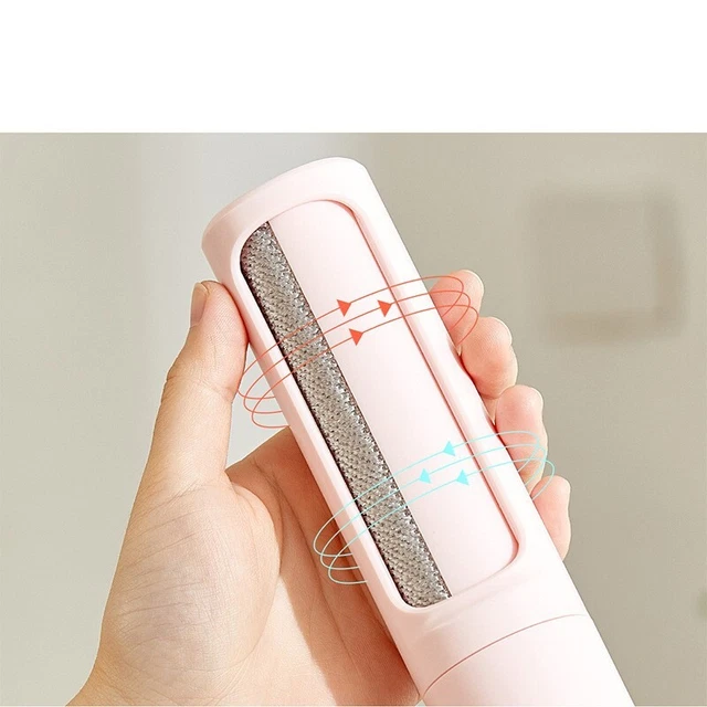 2-1 Reusable Pet Hair Remover Brush Lint Roller Portable Effective Self Cleaning