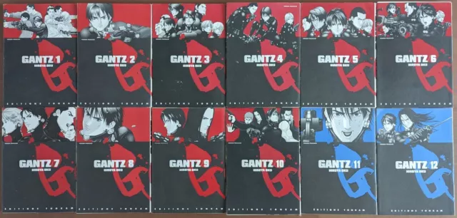 Lot mangas - Gantz - tomes 1 à 12 - Hiroya Oku