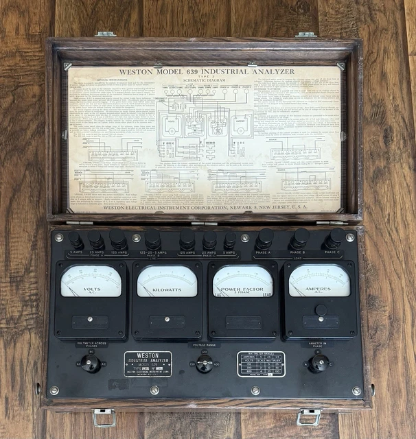 WESTON INDUSTRIAL ANALYZER Model 639 $24.99 - PicClick