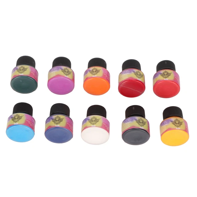Set 10 pz inchiostro per tatuaggi 5 ml lungo e luminoso 10 colori kit pigmento per tatuaggi Fo GF0