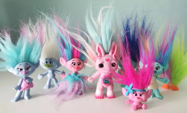 8 Trolls Figures (2 Inch)  Hasbro Dreamworks