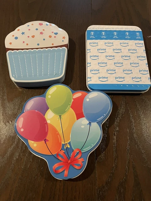 lot amazon empty gift card tins Collectible Birthday Envelope Cupcake Limited
