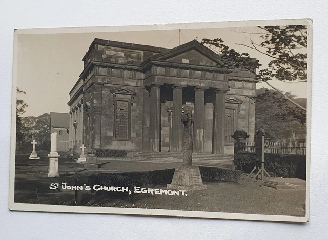 Unposted Vintage B&W Postcard - St John's Church, Egremont