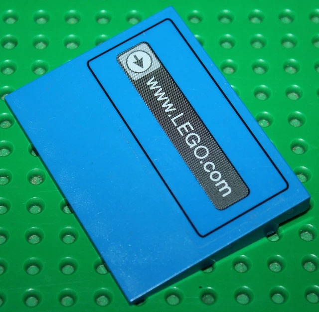 Lego Blue Slope 10 6x8 with www.LEGO.com Pattern (Sticker) - 4515pb017 Set 3432