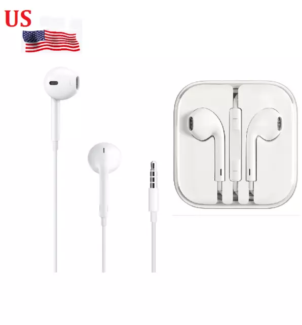 Wired Headphone Earphone Headset Earbuds 3.5mm Jack for iPhone iPad