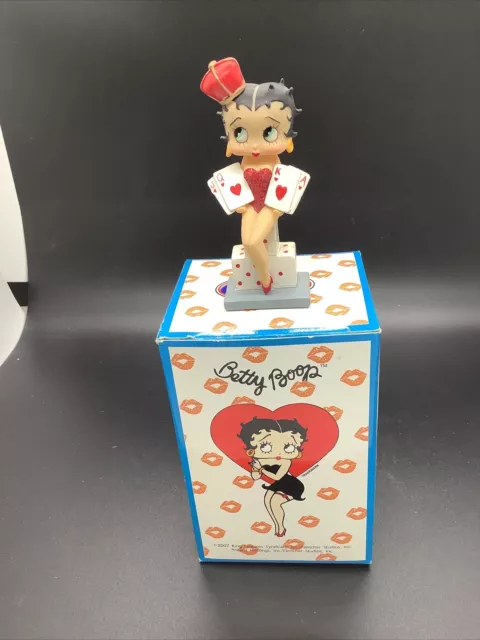 Betty Boop Figurine Collectable Rare Retired Boxed C&S 9043 Mini Queen Of Hearts