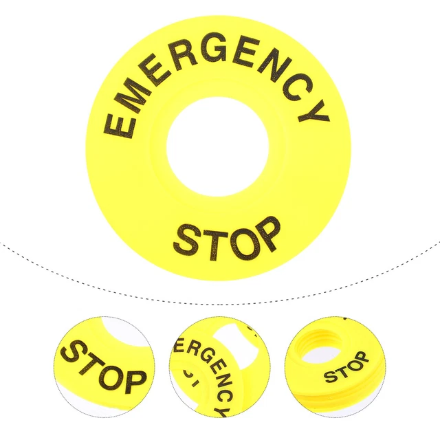Segno di arresto dell'anello di emergenza della sostituzione del tasto 10pcs