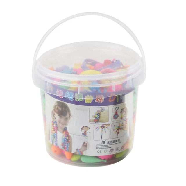 290pcs DIY Jewelry Making Kit Snap Ensemble Ensemble Perles Enfants Collier