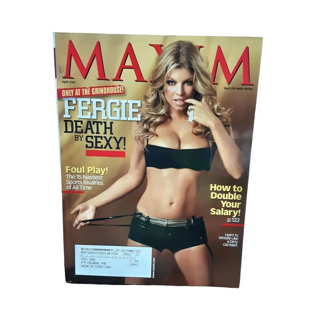 MAXIM MAGAZINE APRIL 2007 Fergie Rose McGowan £7.05 - PicClick UK