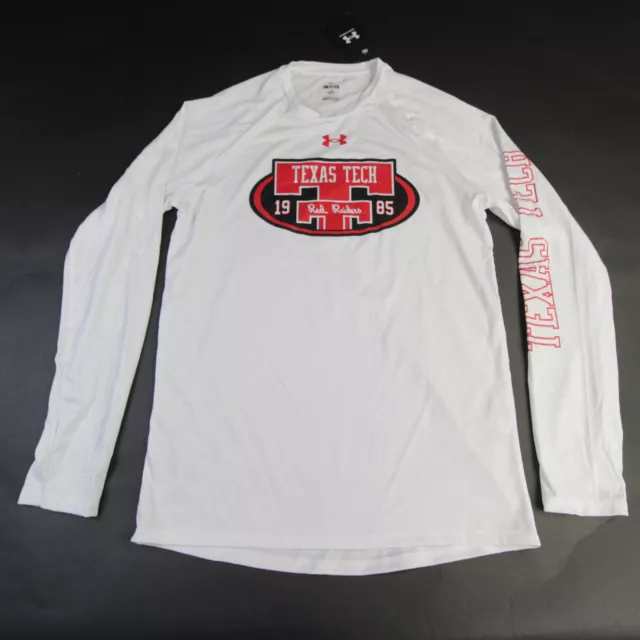 Texas Tech Red Raiders Under Armour Long Sleeve Shirt Men's White New
