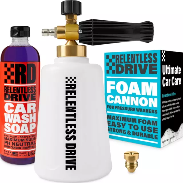 Pressure Washer Foam Cannon Kit with Car Wash Soap - Car Wash Foam Gun - Washer 2