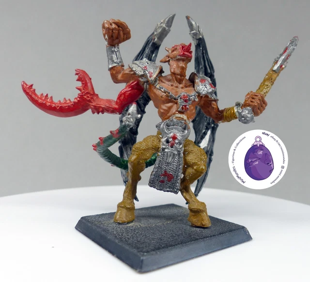 WARHAMMER AOS, REALM chaos, 1992, minotaur lord, doombull, oop, classic, metal EUR 49,00 - FR