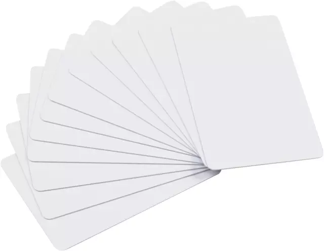 Paquete de 200 Tarjetas Pvc en Blanco Premium Tarjetas de Plástico Blanco CR80