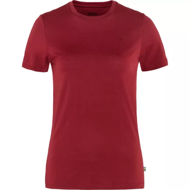 Fjällräven Abisko Wool SS W Damen T-Shirt Funktionsshirt pomegranate red NEU rot