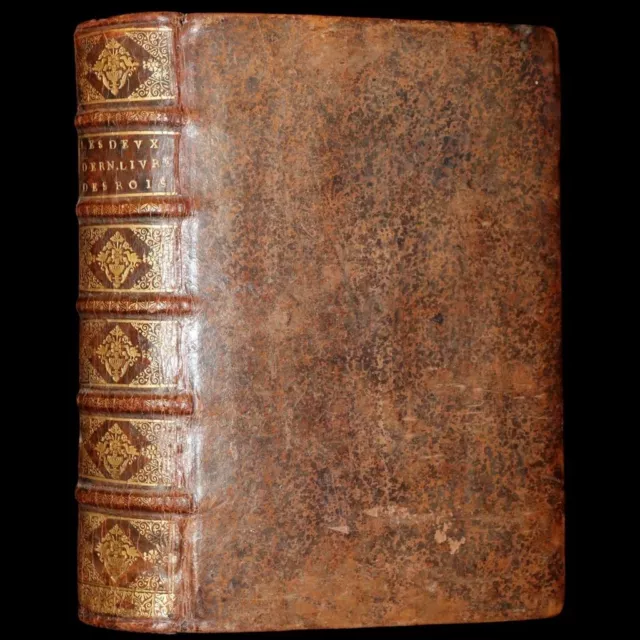 1686 Rare Latin French Bible - The Last Two Books of King