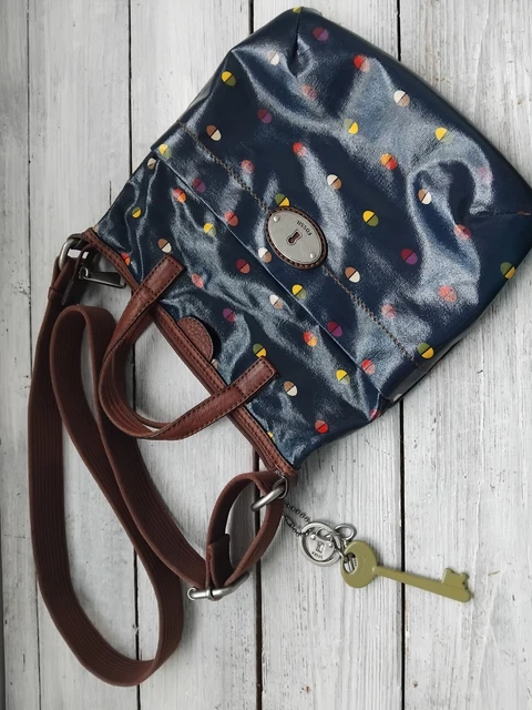 LADIES FOSSIL KEY Per Oilskin Crossbody Messenger Bag 7.00 PicClick UK