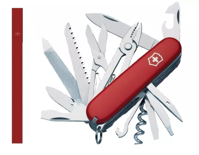 Victorinox: 1.3773 " Handyman Rouge " Canif Usages Multiples (Swiss Fabriqué)