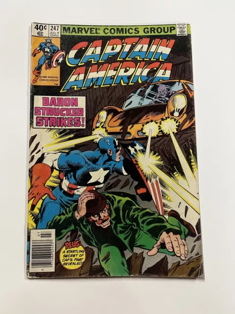 Cómic de Marvel 1980 del Capitán América Vol 1 #287