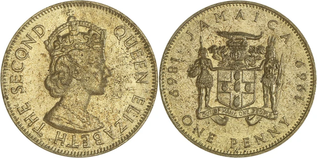 Jamaica: 1 Penny nickel-brass 1969 - aUNC