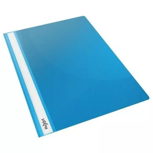 Rexel Choices A4 Report / Document Blue Clip File - New Pack of 20