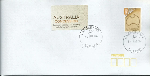 60 CENT CONCESSION Map Stamp & Information First Day of Issue 24th ...