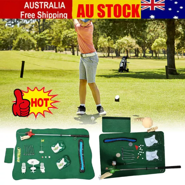 NEW Mini Golf Game Golfing Man Indoor Golf Game Indoor Mini Golf Game Set AU