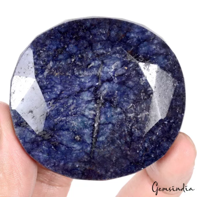 1140 Cts Natural African Blue Sapphire Oval Faceted Museum Size Loose Gemstone