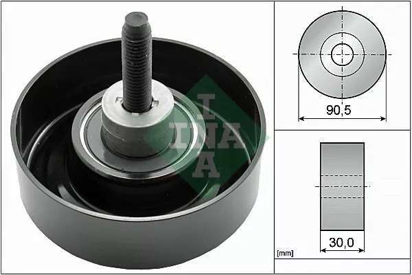 INA 532 0405 30 polea deflexión/guía, correa acanalada en V para FORD