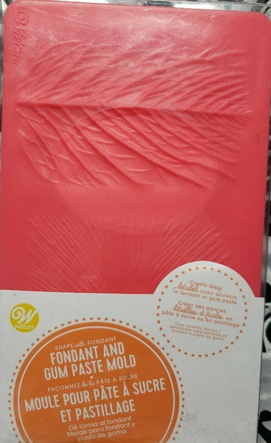 Wilton Fondant & Gom Pasta Molde Flor Hojas Acento Hágalo usted mismo Decoración de Pasteles NUEVO