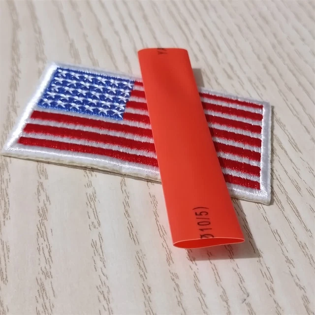 100PCS Red Heat Shrink Tubing 10mm Diameter 80mm Long 2:1 Ratio Wire Wrap Sleeve