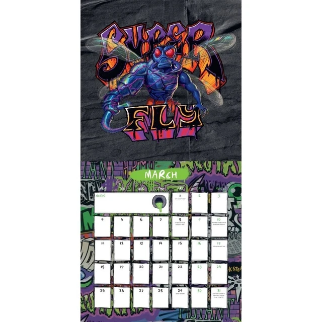 2025 CALENDAR TEENAGE Mutant Nina Turtles Square Month to View Wall