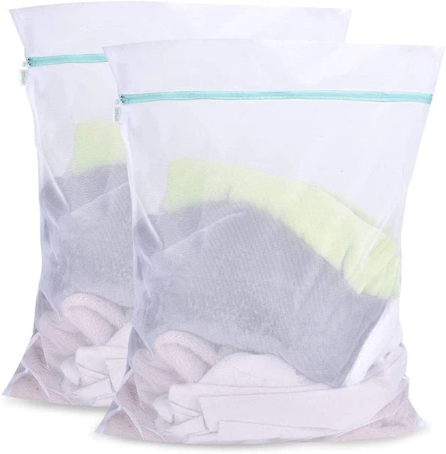 Laundry Bag Delicates Zippered Large Washing Machine Mesh Bags 2 Pack 24 X 32