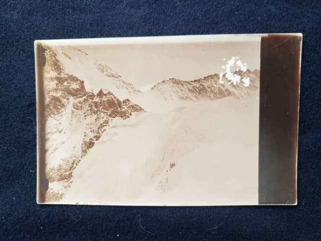 Snow Covered French Alps France RPPC Postcard 1930s