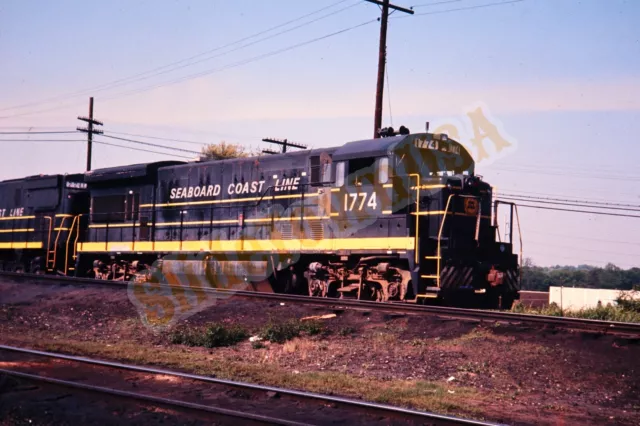 Vtg 1972 Train Slide 1774 SCL Seaboard Coast Line Railroad X3M013