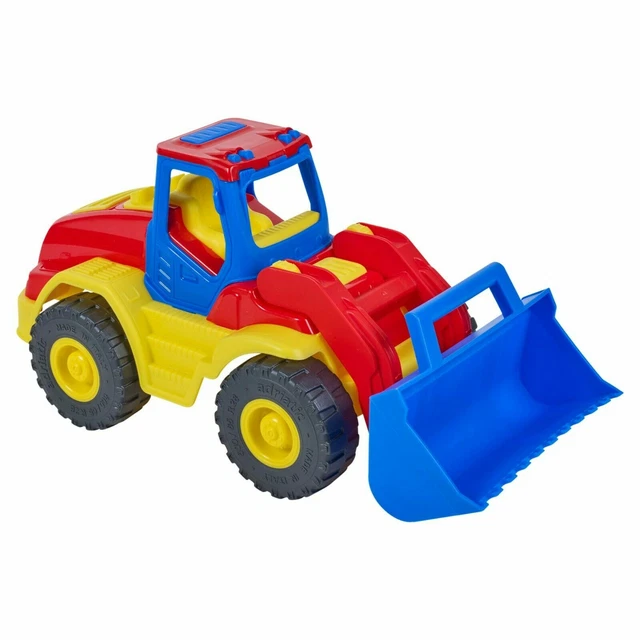 DANTOY LARGE TOY TIPPER TRUCK LORRY 69cm Yellow Black Dump Truck BIG TRUCK