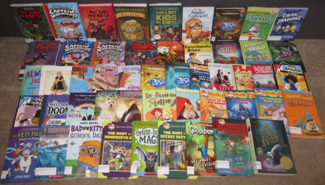 50 AR Accelerated Reader Titles - Reading Levels 3.3 - 4.4  Labeled & Ready!