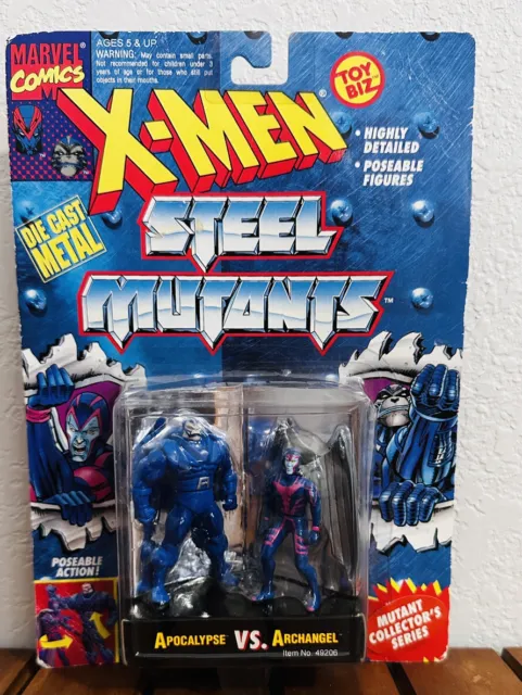 xmen steel mutants Apocalypse And Archangel Toy Biz
