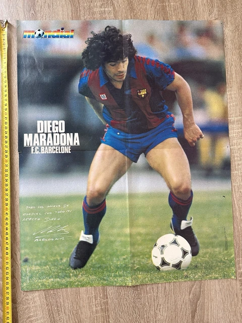 FOOTBALL FUTBOL POSTER Diego Maradona Pibe De Oro Boca Juniors Argentina 1981-82 EUR 6,99 - FR
